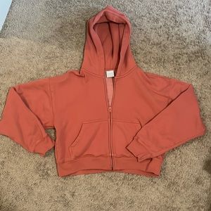 Aritzia- TNA Cozy Fleece Boyfriend Boxy Zip Hoodie
